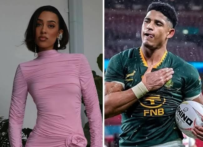 Sarah Langa influencer South Africa, Sarah Langa fashion influencer, Sacha Feinberg-Mngomezulu Springbok rugby star, Sarah Langa Instagram story reaction, Sarah Langa celebrity news South Africa, Sacha Feinberg-Mngomezulu rugby player Stormers, Sarah Langa lifestyle influencer profile, South African celebrity relationship rumours, Sarah Langa birthday post social media, Sacha Feinberg-Mngomezulu rugby fame, South African influencer culture, celebrity relationships South Africa, Bona Magazine
