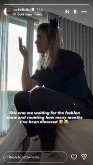 Rachel Kolisi joked about her divorce.