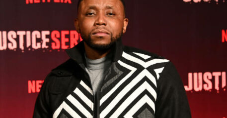 JOHANNESBURG, SOUTH AFRICA - JULY 28: Sdumo Mtshali at Justice Served Premiere on July 28, 2022 in Johannesburg, South Africa. The six-episode series is centred around oppression, equality, racism, justice, and crime.(Photo by Oupa Bopape/Gallo Images via Getty Images)