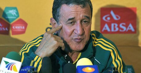 Ex-Bafana Bafana coach hospitalised.
