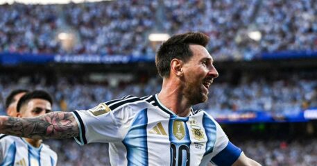 Argentina's Lionel Messi made history at the World Cup.