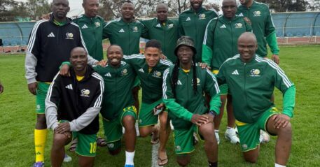 Bafana Legends took on Mexico Legends.