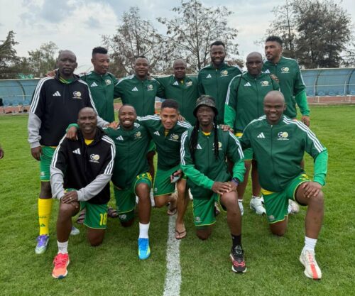 Bafana Legends took on Mexico Legends.