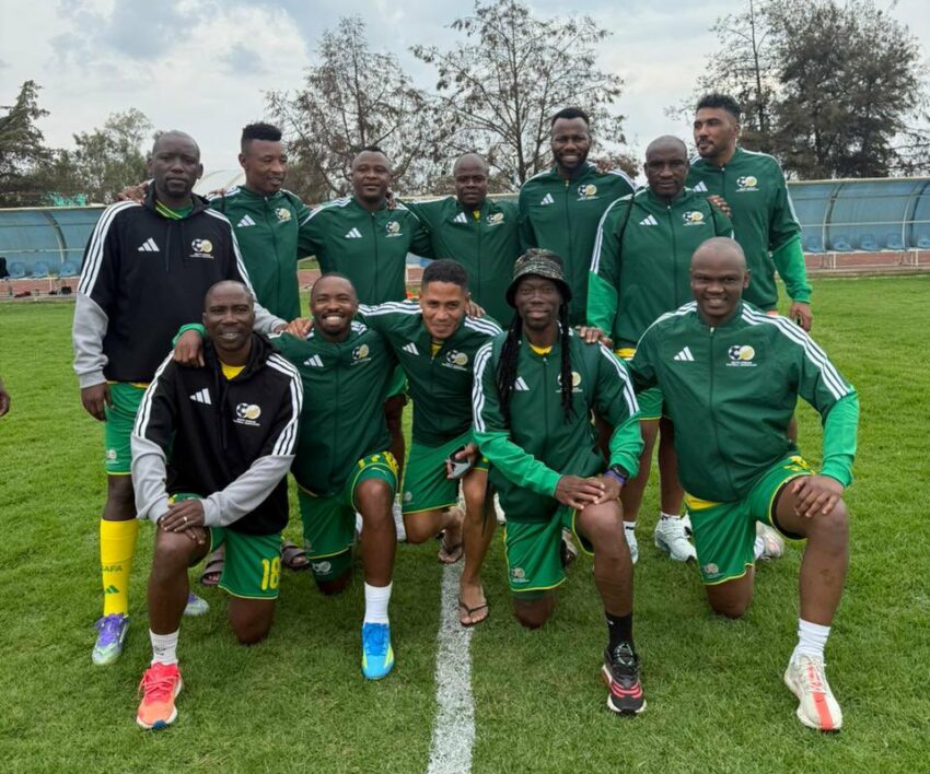 Bafana Legends took on Mexico Legends.