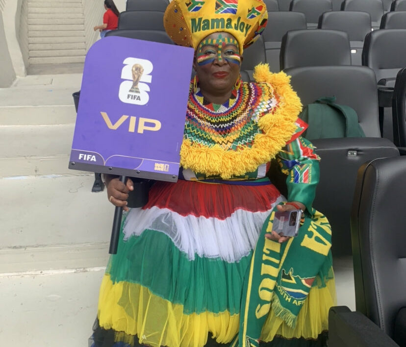 Mama Joy bragged about her World Cup TV appearance.