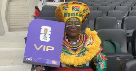 Mama Joy bragged about her World Cup TV appearance.