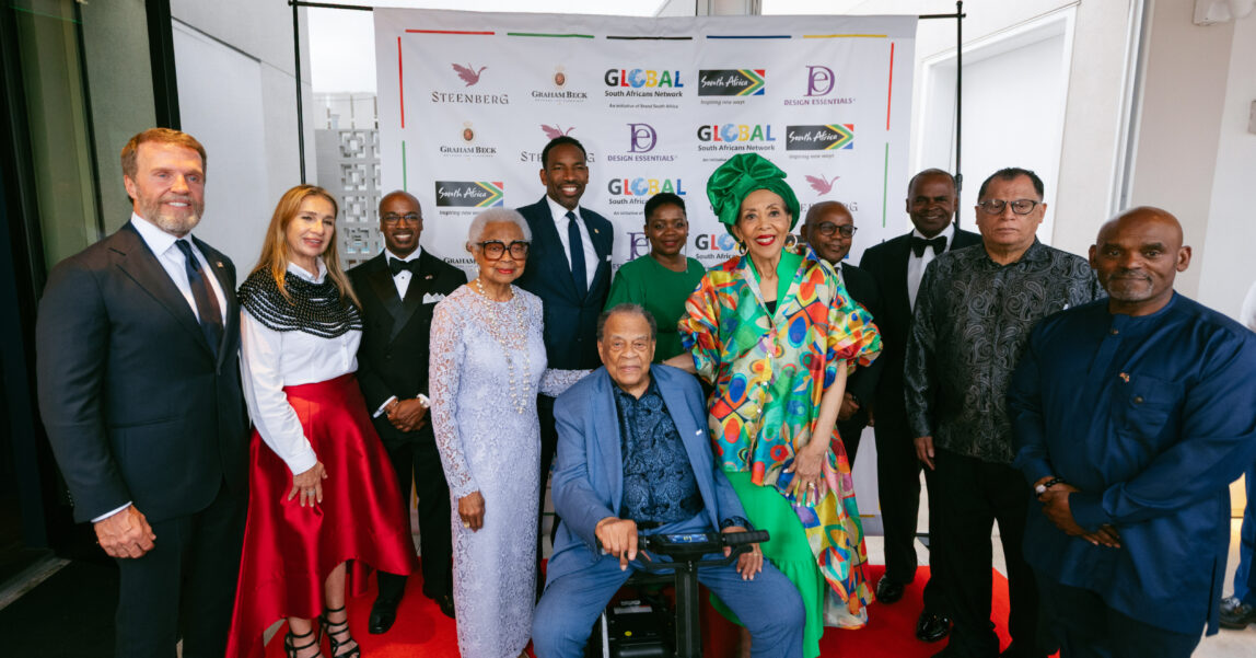Influential figures had a sinner before the Bafana match.