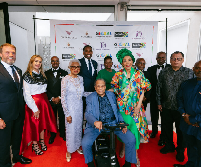 Influential figures had a sinner before the Bafana match.