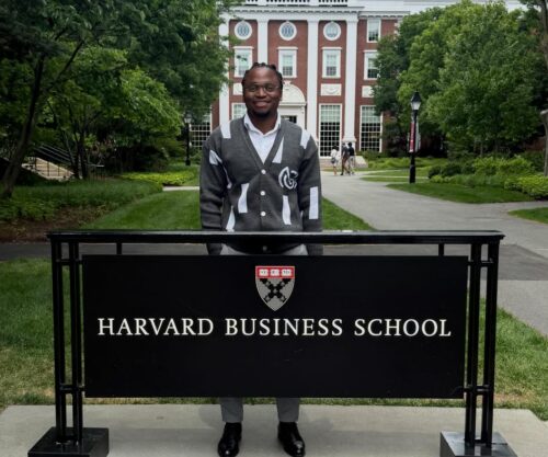 Siphiwe Tshabalala has a Hollywood star as a classmate at Harvard University.