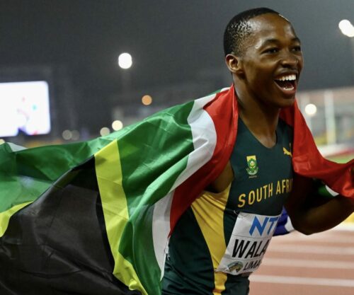 Bayanda Walaza storms to victory at Ostrava Golden Spike.