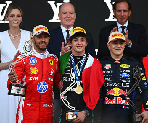 Lewis Hamilton secures P2 in Monaco Grand Prix.