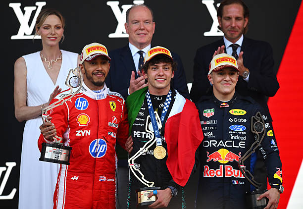 Lewis Hamilton secures P2 in Monaco Grand Prix.