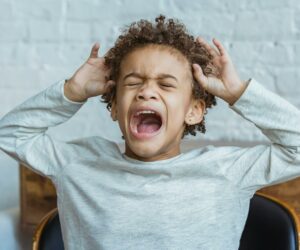Common reaction to stress in children.