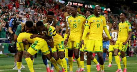 Bafana Bafana climb 6 places in FIFA rankings after World Cup.