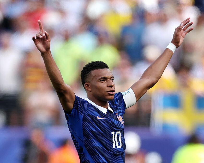 Kylian Mbappe broke a World Cup knockout stage record.