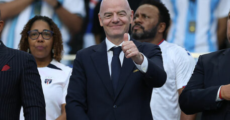 Gianni Infantino thanked Bafana Bafana for their FIFA World Cup participation.