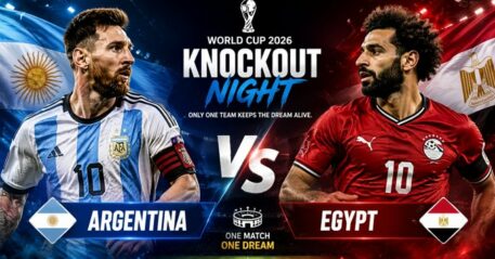 Egypt takes on Argentina.