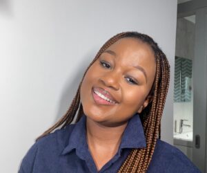 Innocentia Manchidi gave birth to her second child.