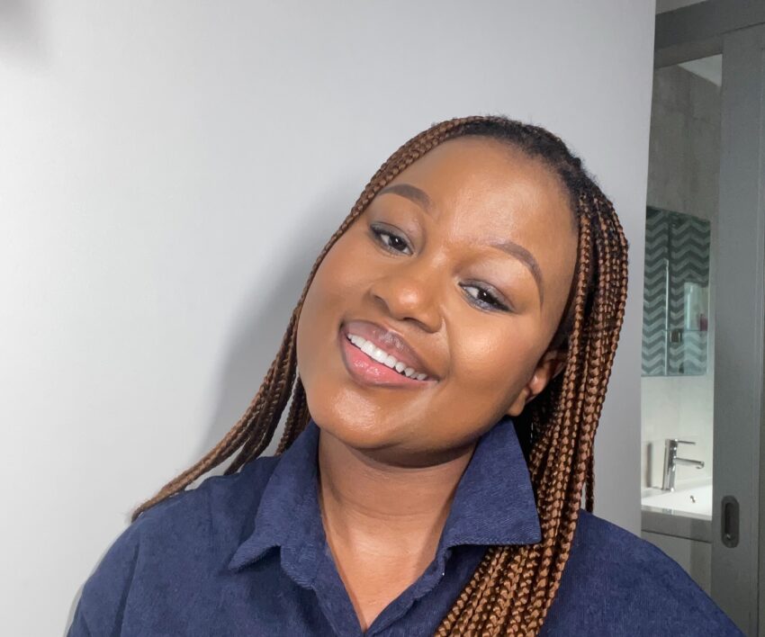 Innocentia Manchidi gave birth to her second child.