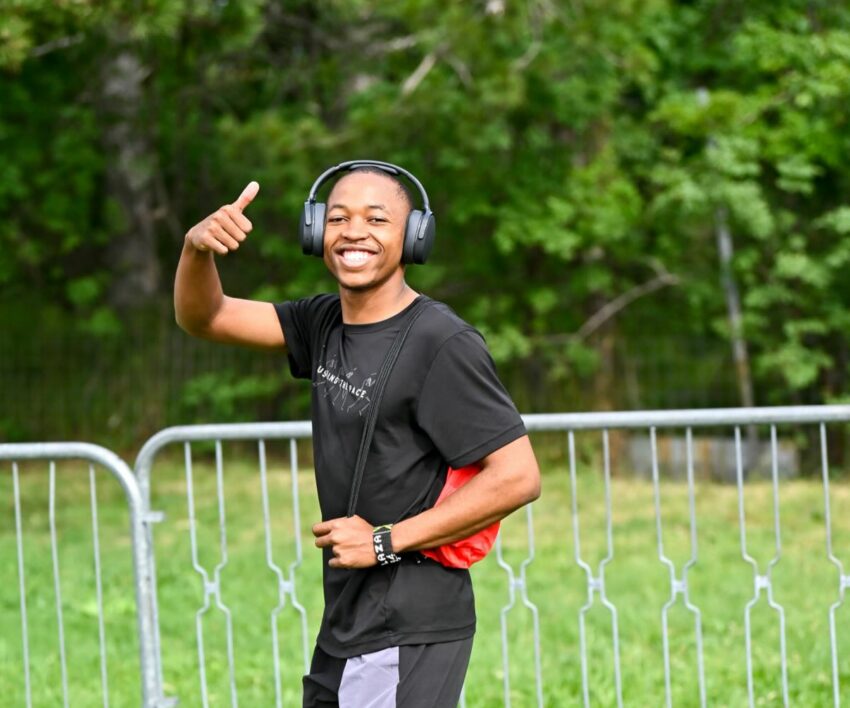 Bayanda Walaza sets new personal best record.